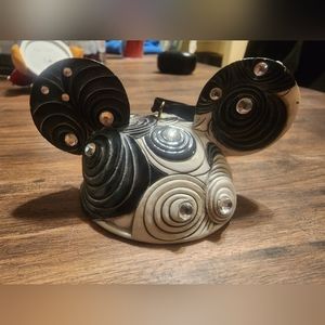 Disney ear ornament silver and black